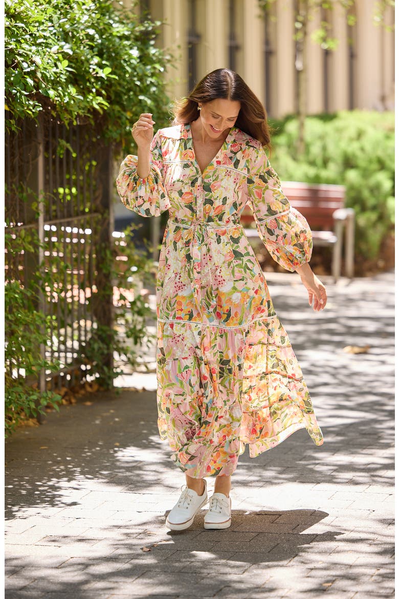 Gertie Floral Print Maxi Dress