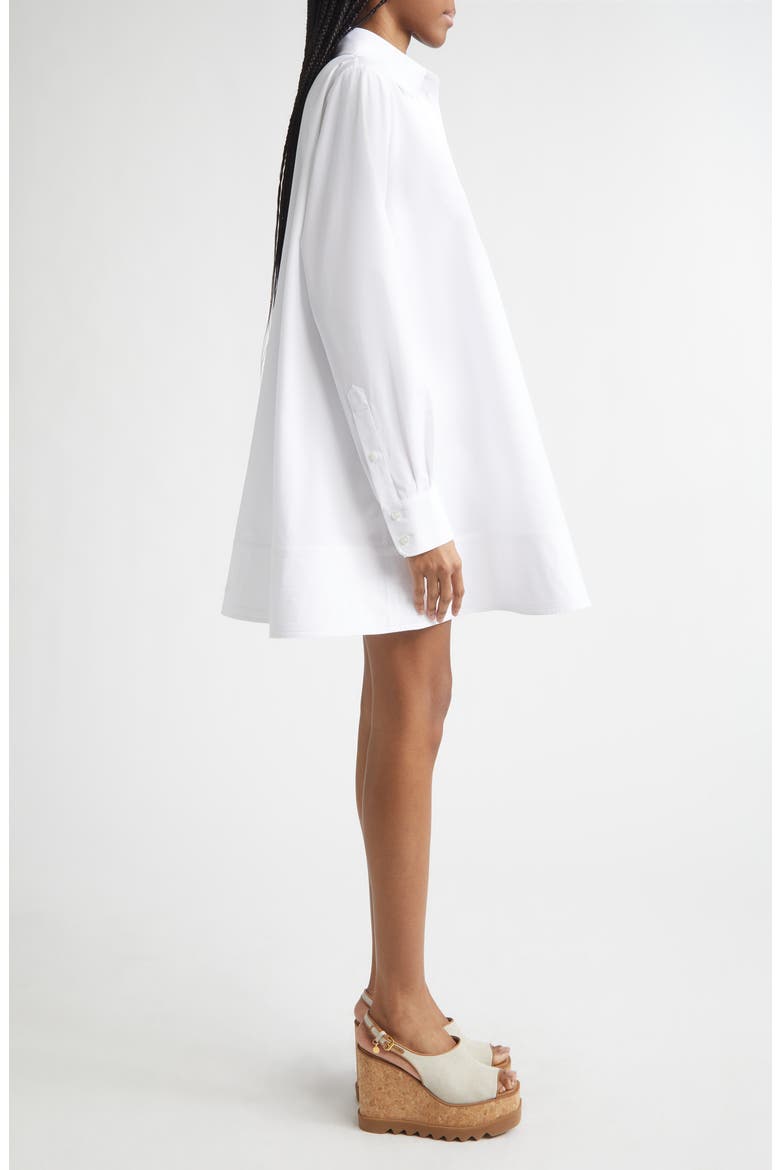 Long Sleeve Poplin Mini Shirdress
