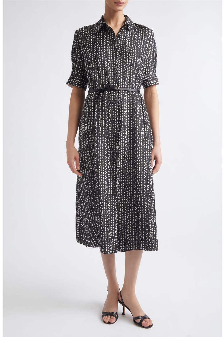Eleanor Wool Stretch Twill Midi Shirtdress