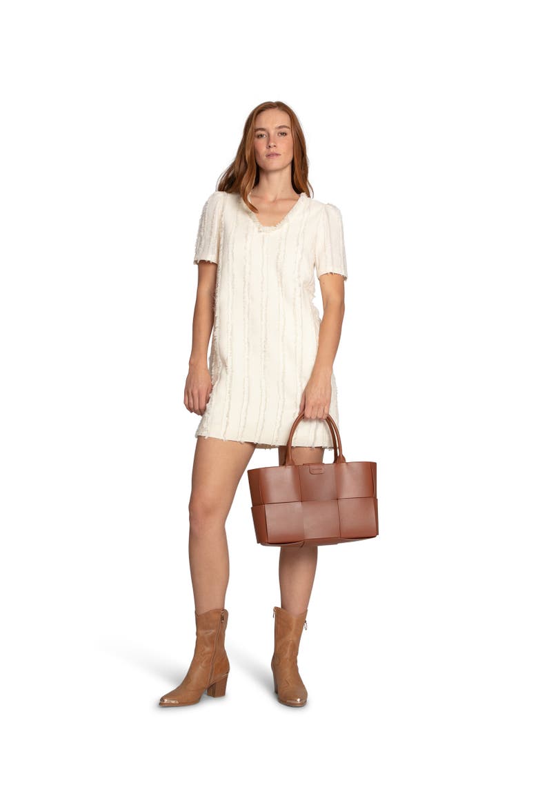 Solana Boho Fringe Shift Mini Dress