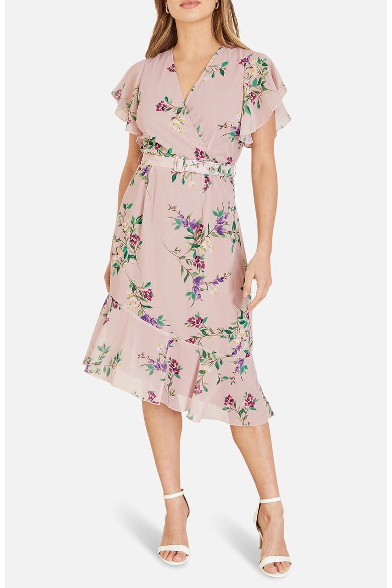 Midi Dress With Frill Details