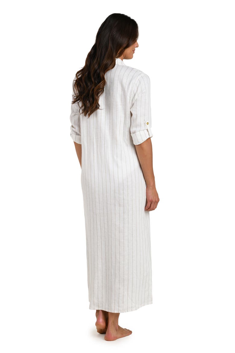 Delphine Coast Button Front Cover-Up Shirtdress