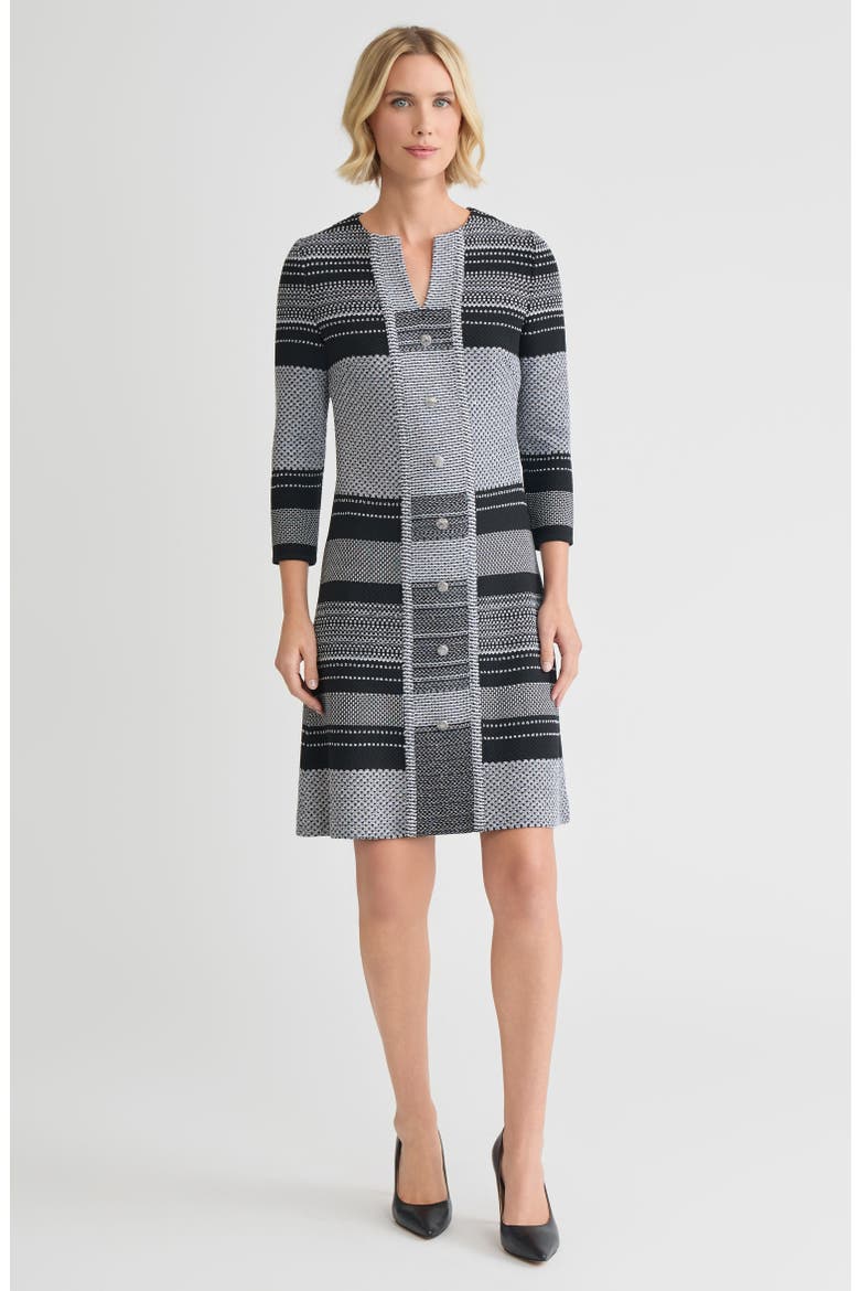 A-Line Multi-Stitch Knit Dress