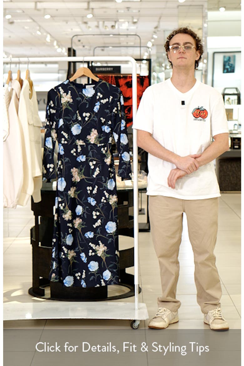 Tyra Floral Long Sleeve Gown