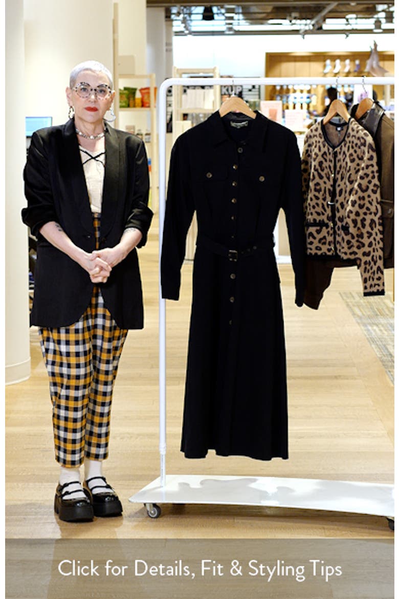 Belted Long Sleeve Shirtdress