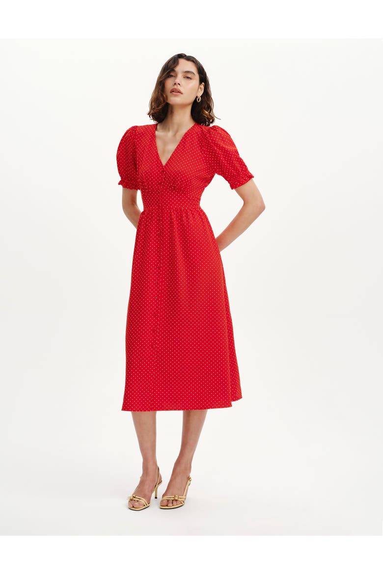 Petite Samantha Button Down Midi Dress