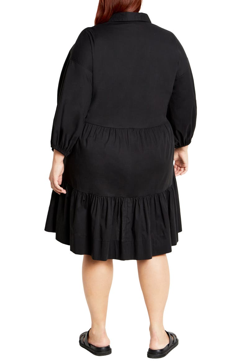 Vanessa Tiered Shirtdress