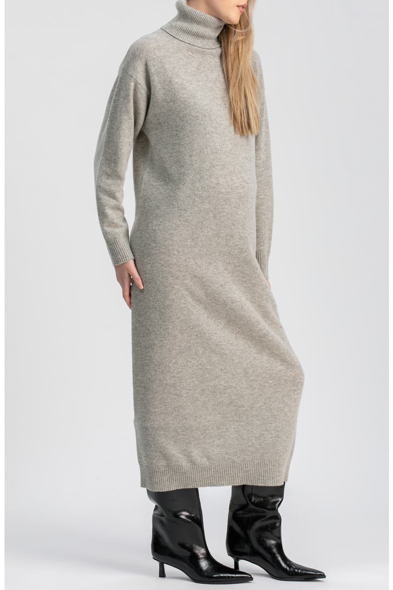 Gressoney Long Sleeve Maternity Sweater Dress