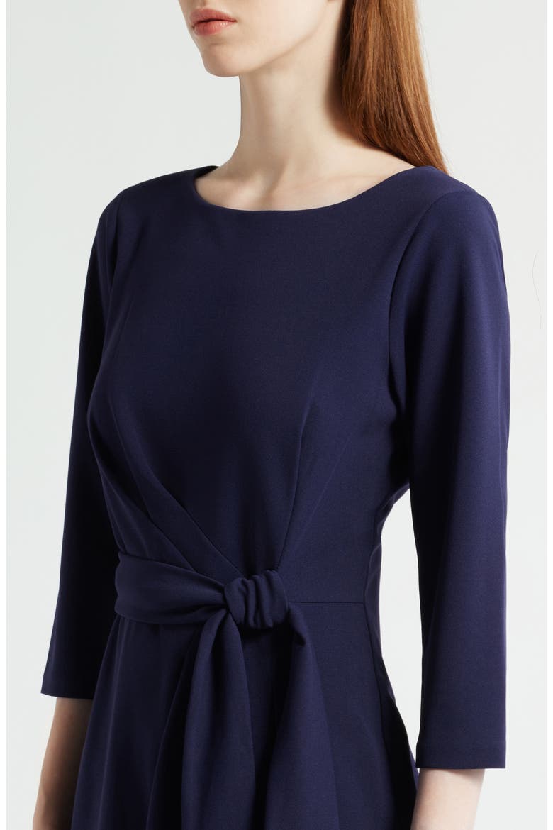 Side Tie Long Sleeve Dress