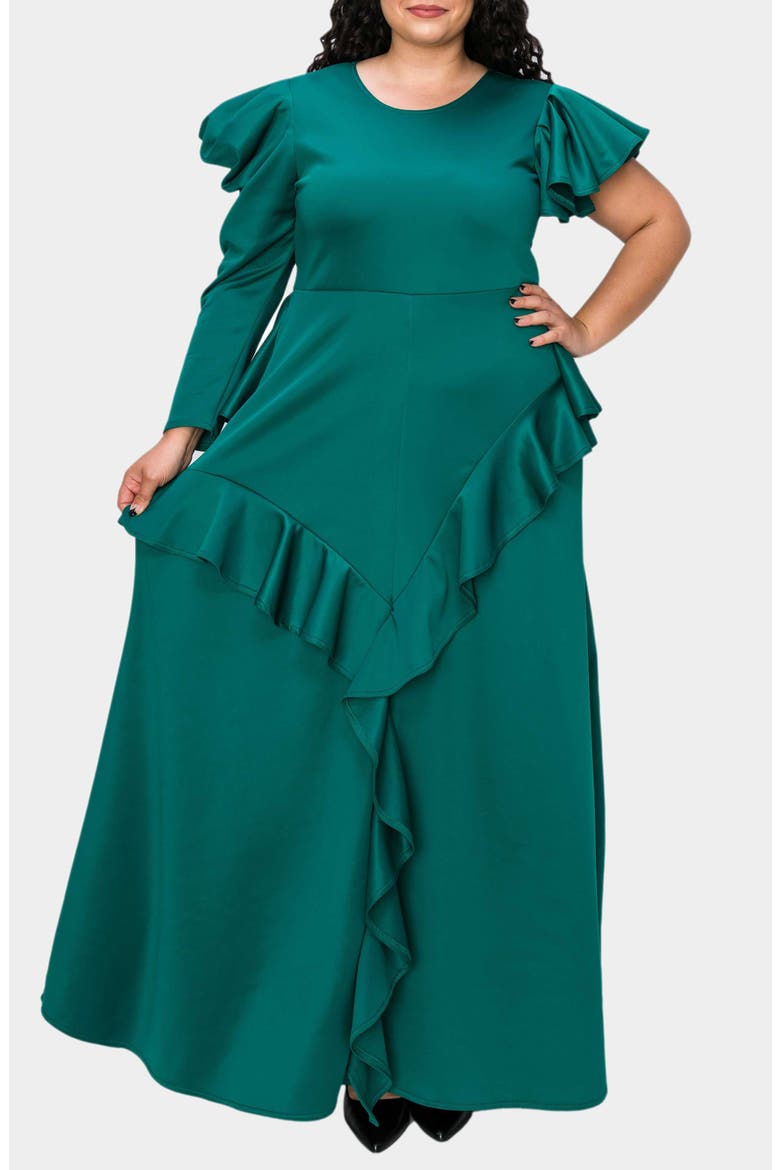 Vivienne Ruffle Maxi Dress