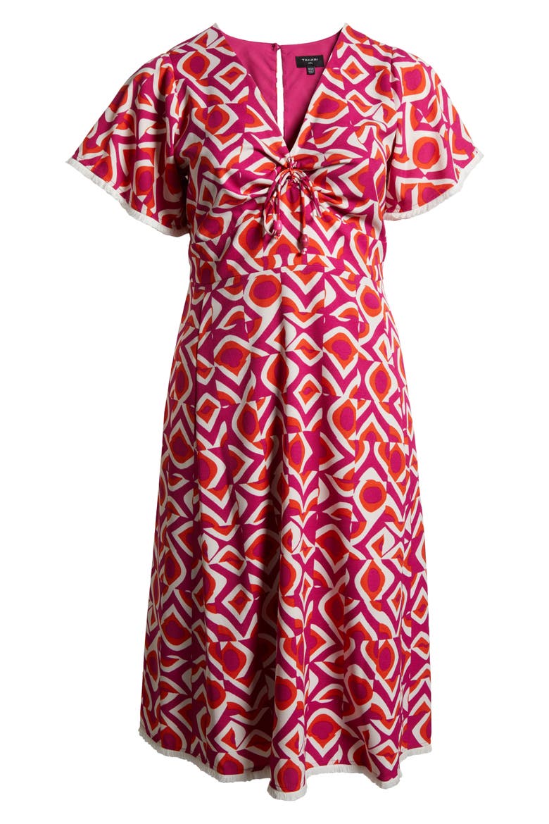 Geo Print Midi Dress