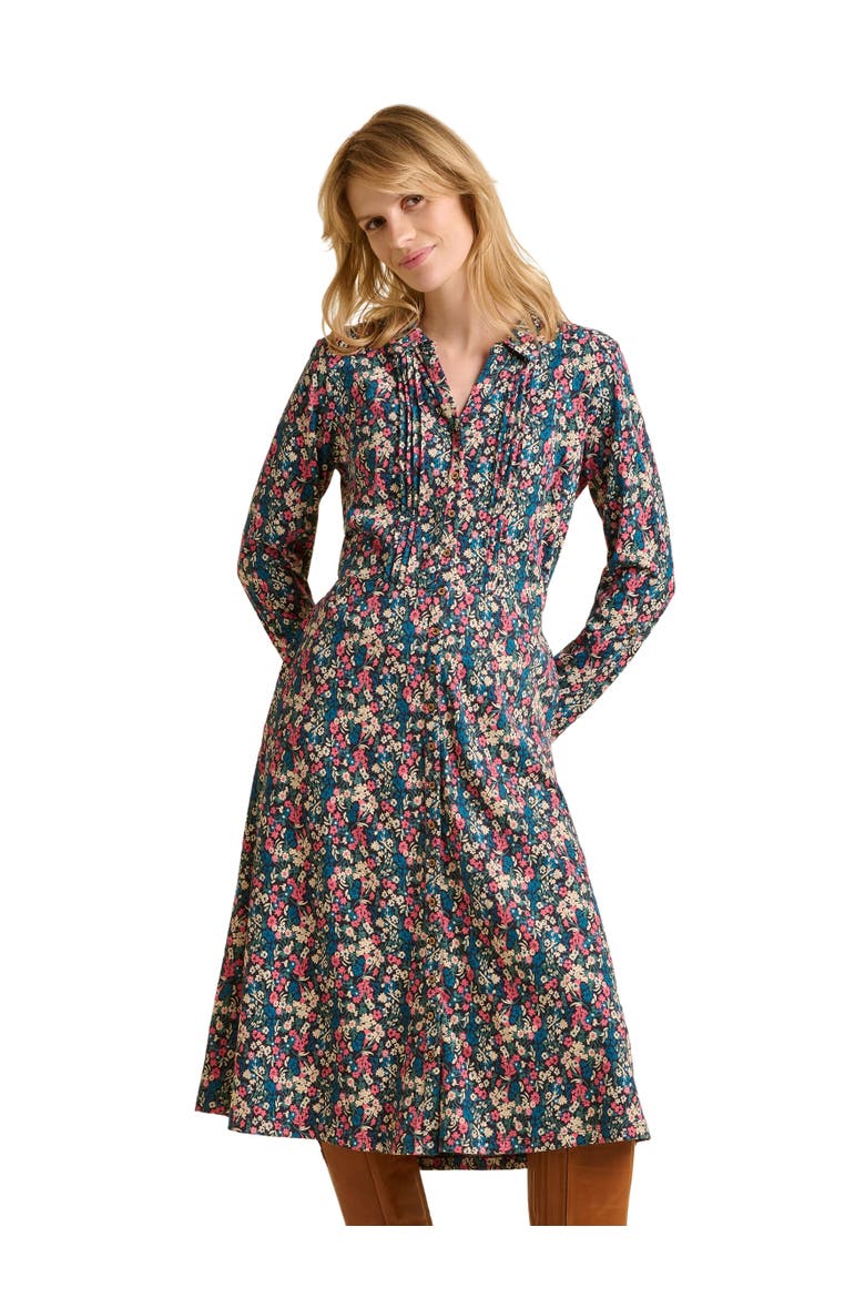 Charlotte Long Sleeve Shirt Midi Dress