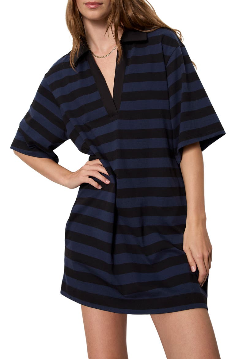 Stripe Organic Cotton Blend Minidress