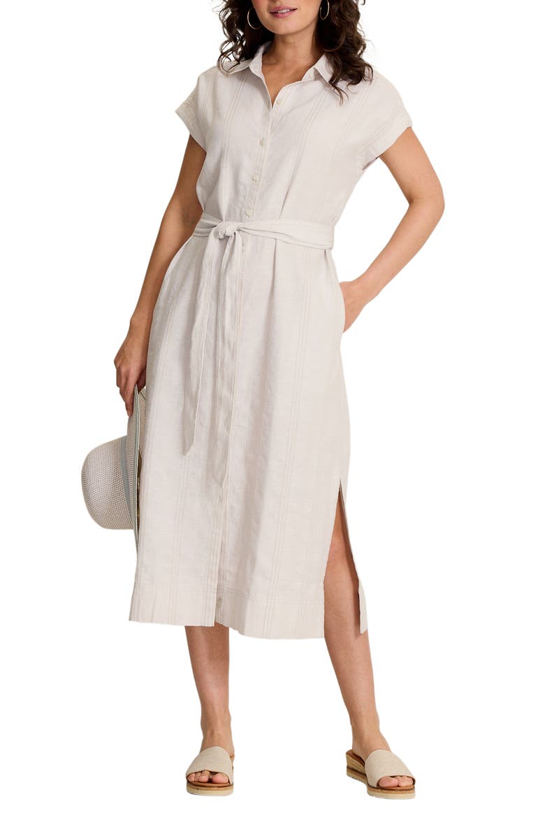 Summer Isle Linen & Cotton Midi Shirtdress