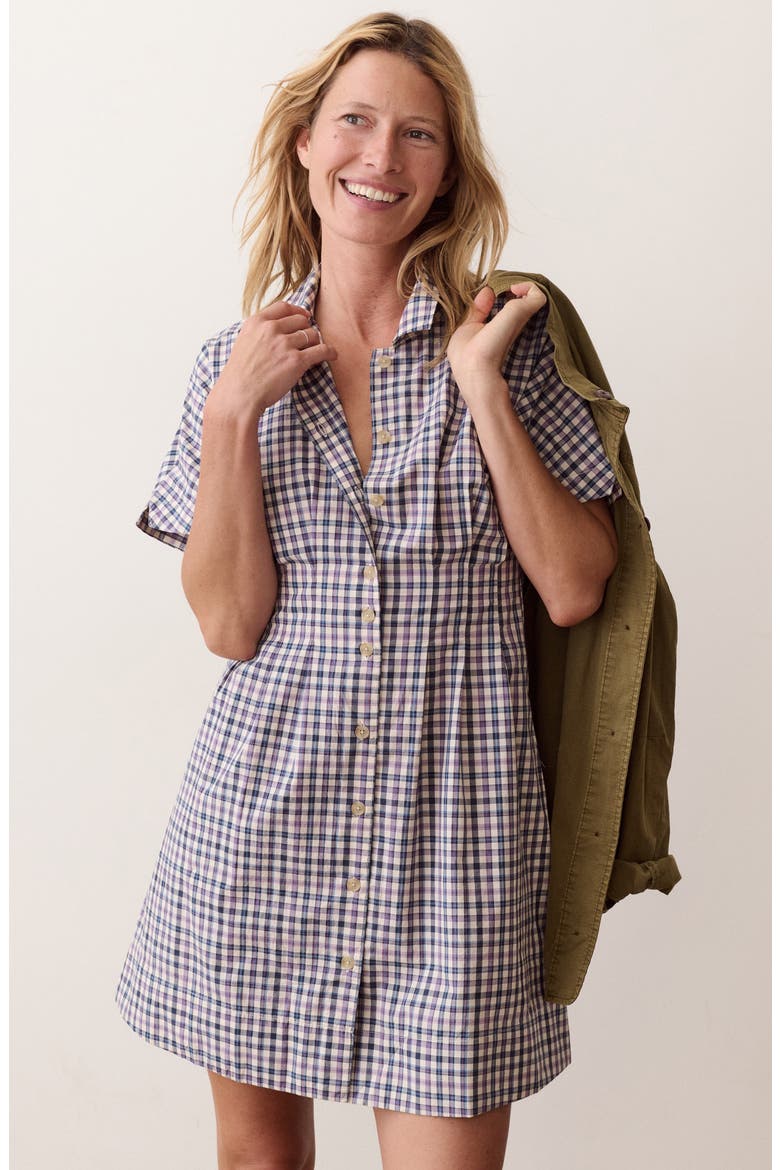Arden Check Mini Shirtdress
