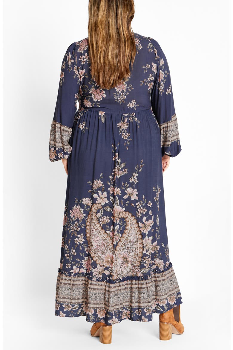 Destiny Floral Tie Waist Maxi Dress