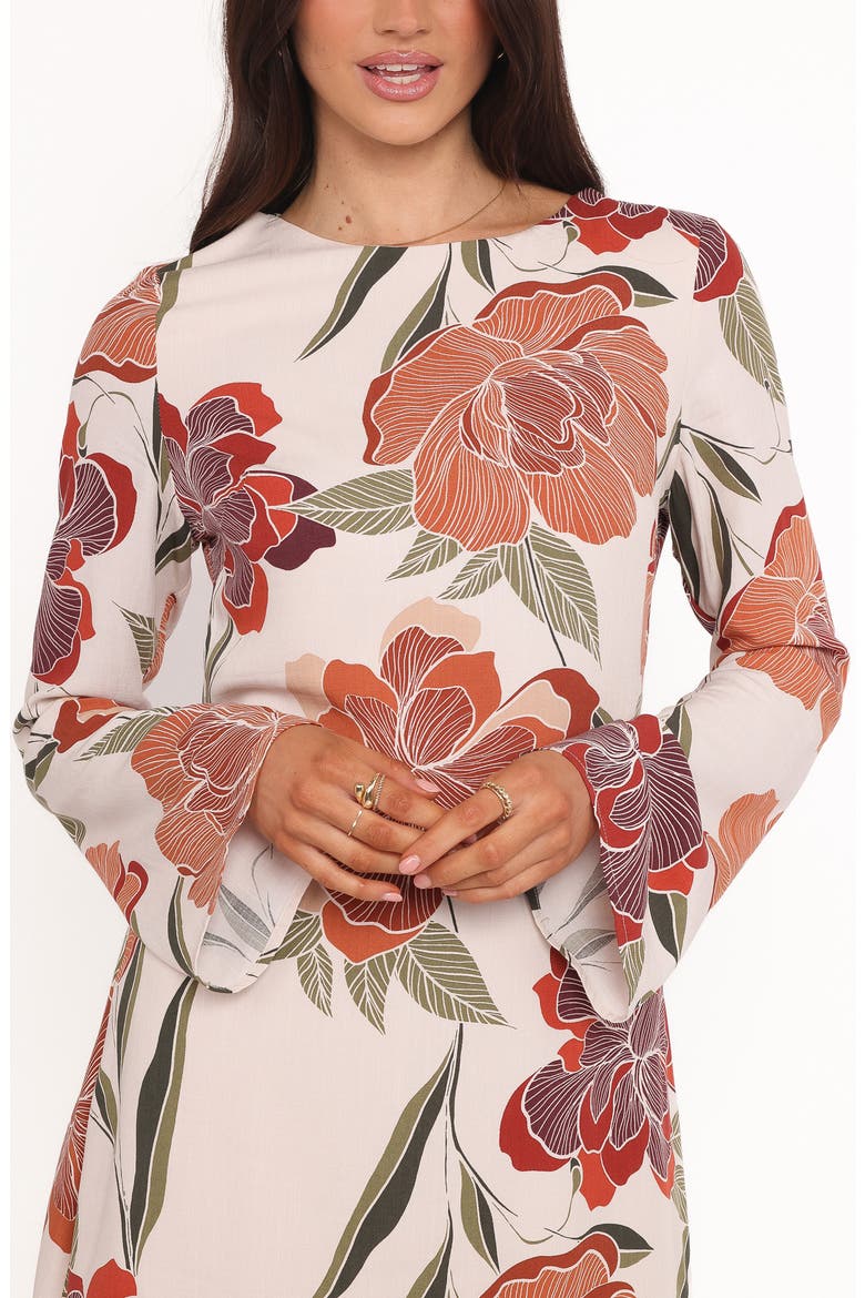 Elanira Floral Long Sleeve Minidress