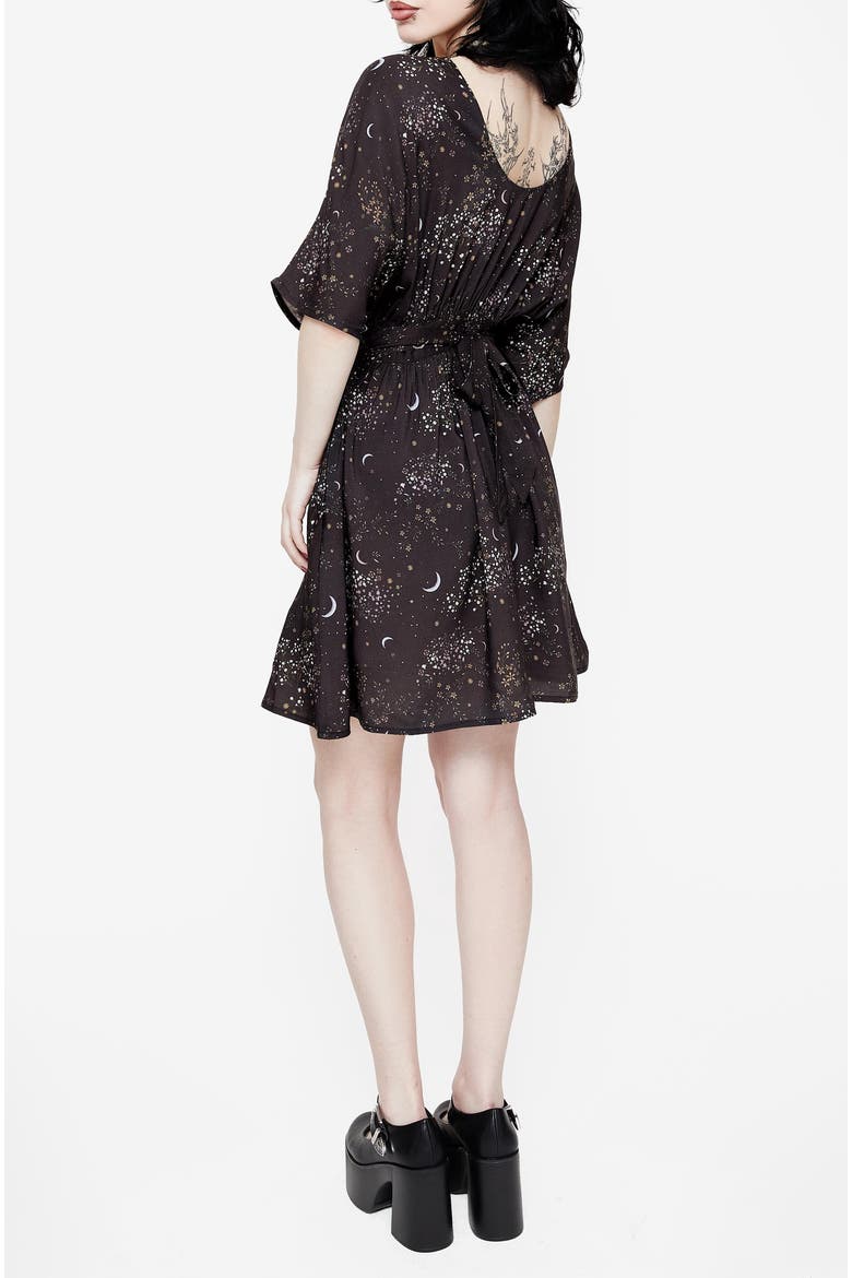 Peaseblossom Celestial Tie Mini Dress