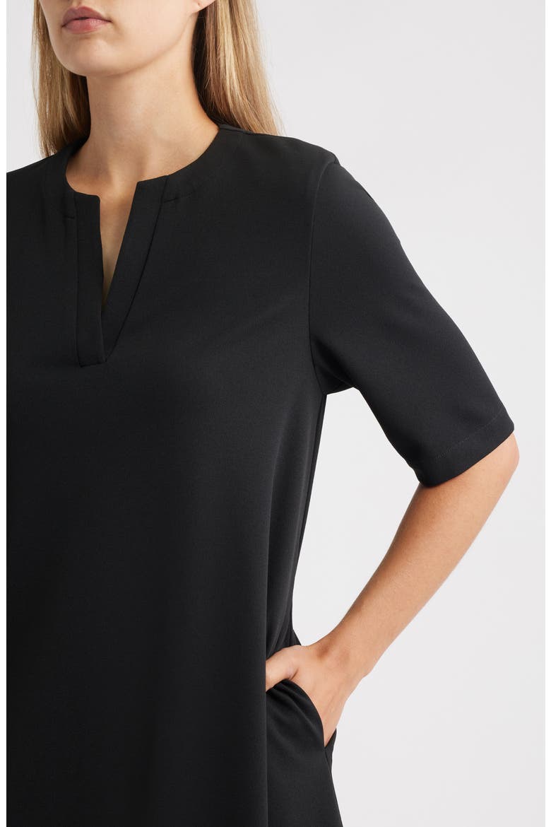 Stretch Crepe A-Line Dress