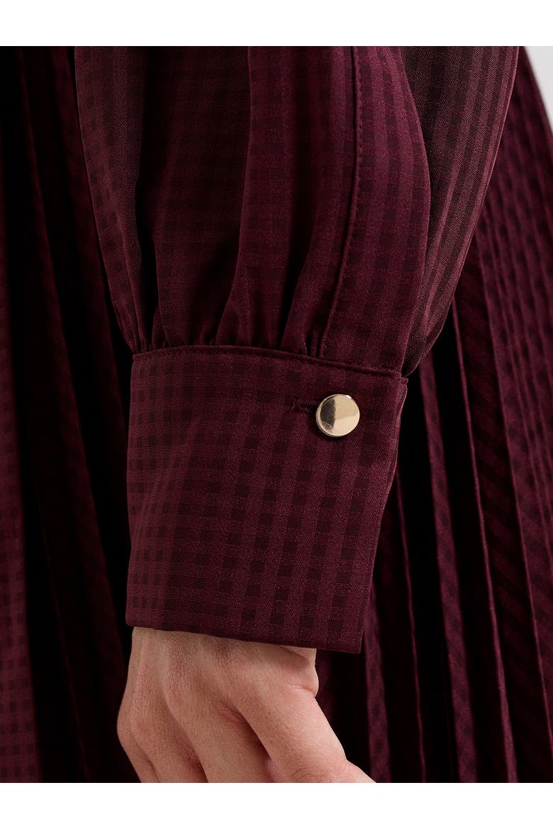 Ren Pleated Midi Shirt Dress