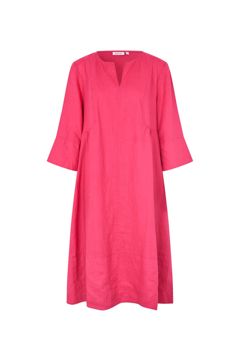 MaNasya Linen Tunic Midi Dress