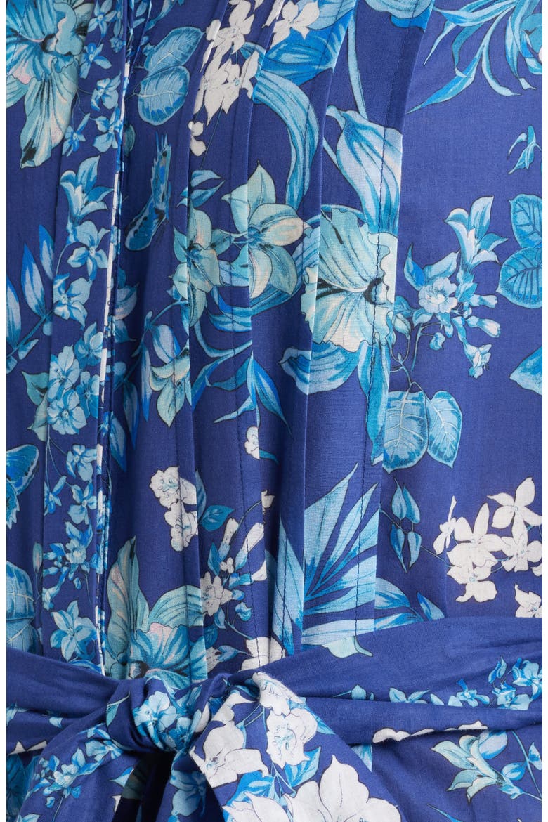 Zariah Print Long Sleeve Shirtdress