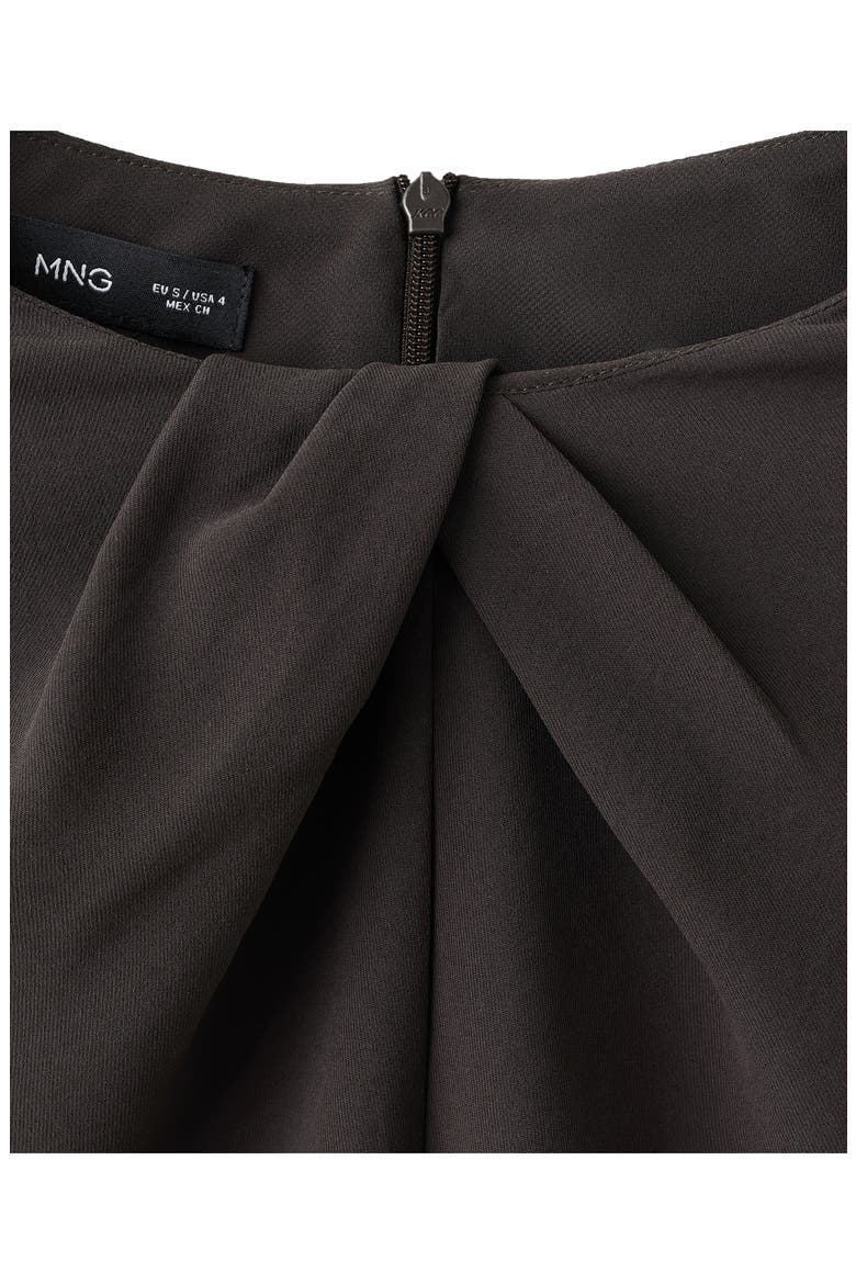Drape Long Sleeve Sheath Dress