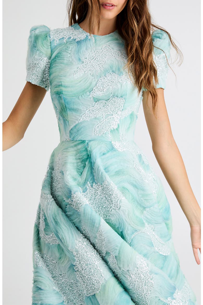 Eleanor Sequin Fit & Flare Cocktail Dress