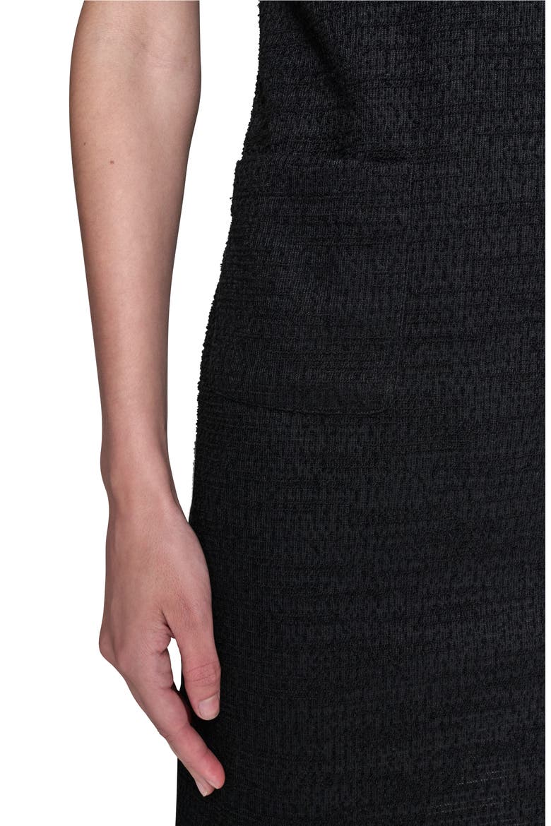 Embellished Tweed Knit Sheath Dress