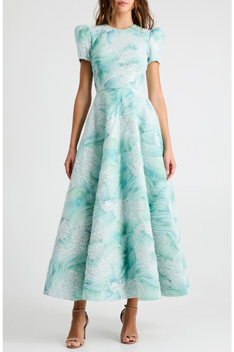 Eleanor Sequin Fit & Flare Cocktail Dress