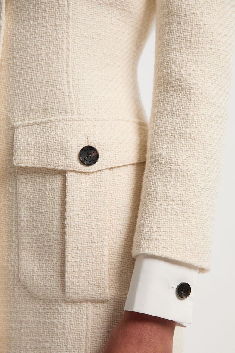 Tailored Pocket Front Midi Dress