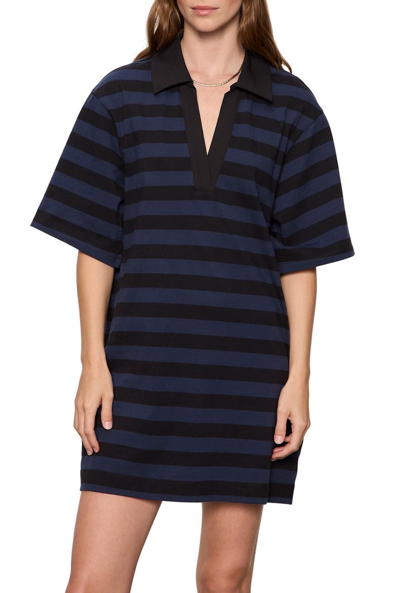 Stripe Organic Cotton Blend Minidress