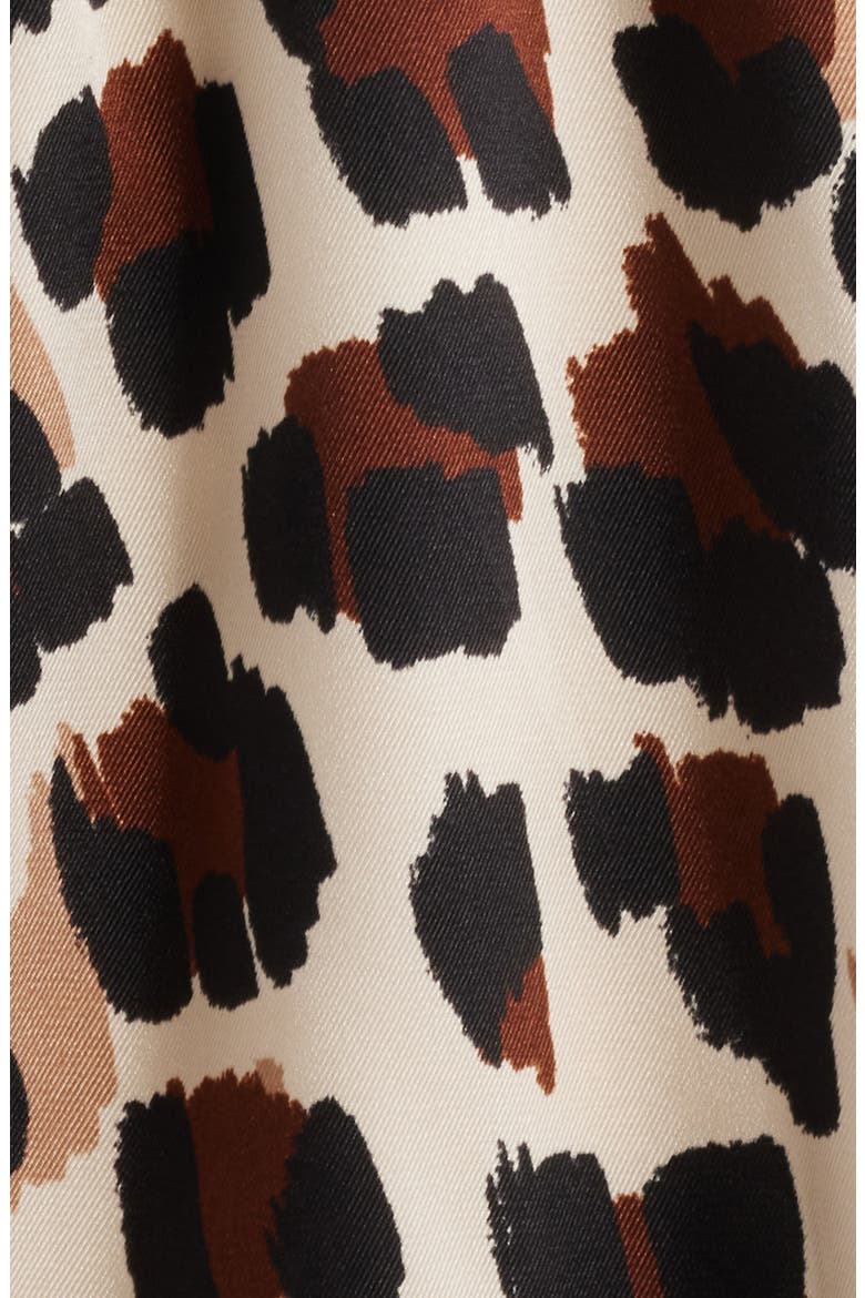 Long Sleeve Leopard Print Minidress