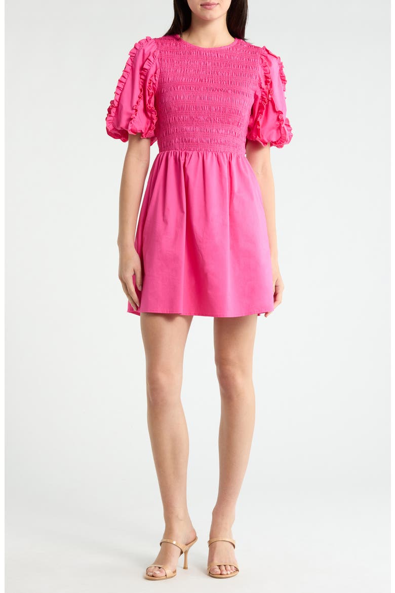 Riana Ruffle Smocked Minidress