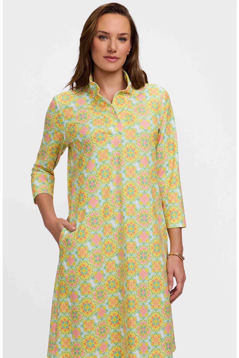 Tammy Tile Print Collared Dress