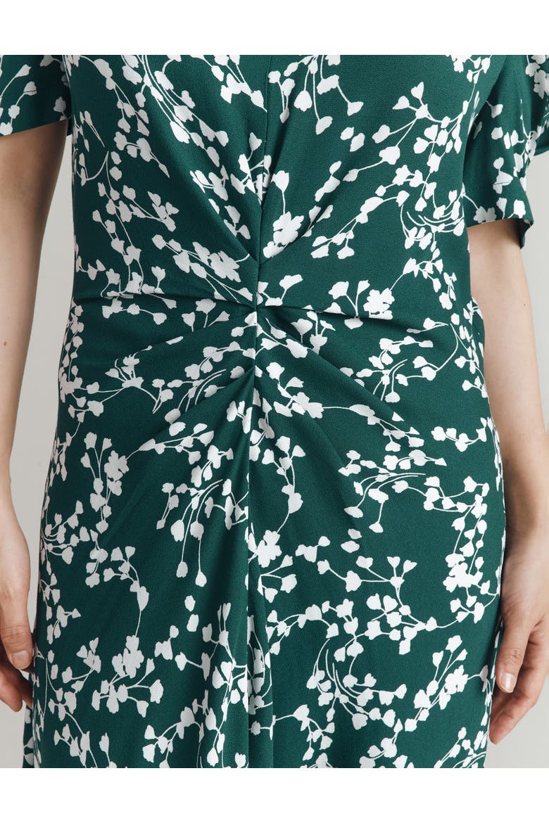 Capri Crepe Floral Midi Dress