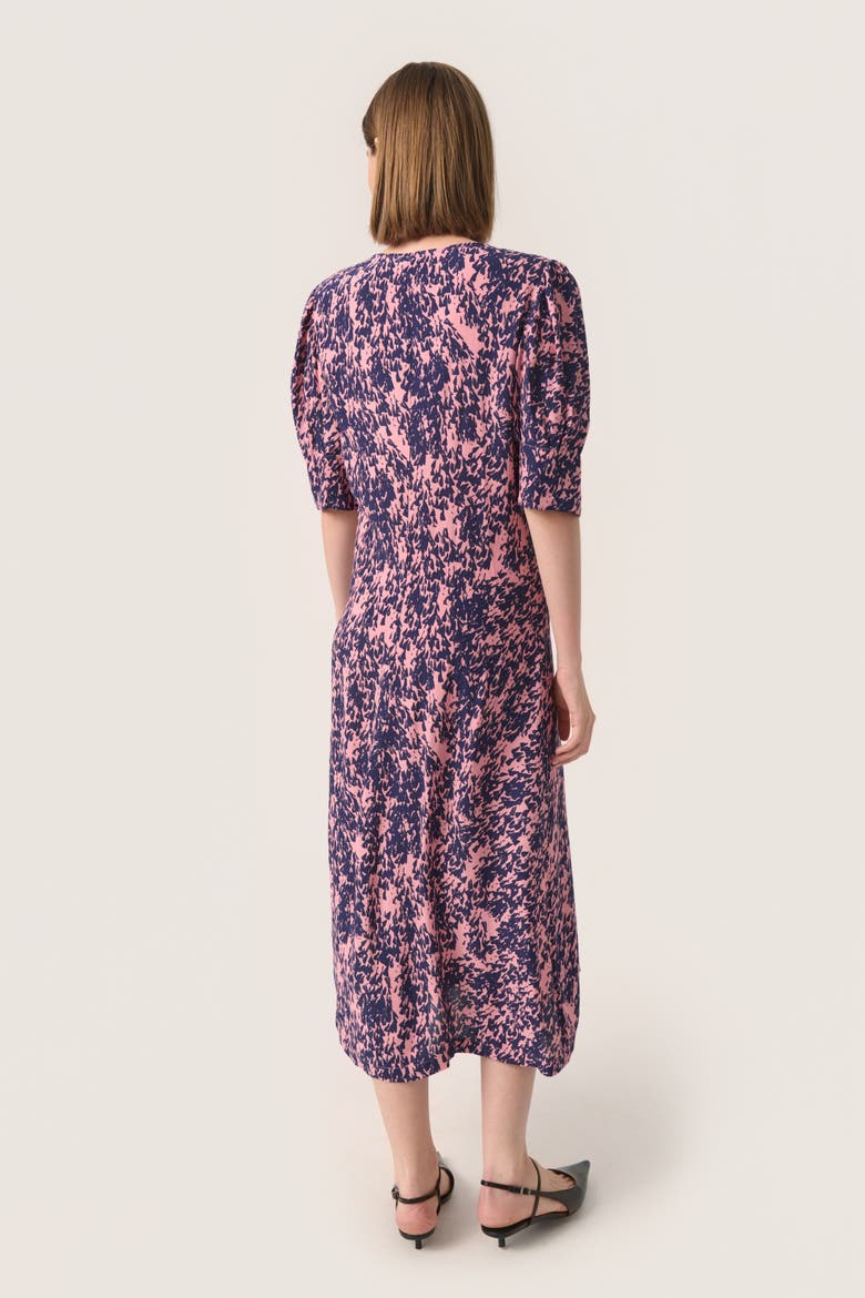 SLSylvia V-neck Short Sleeve Midi Dress