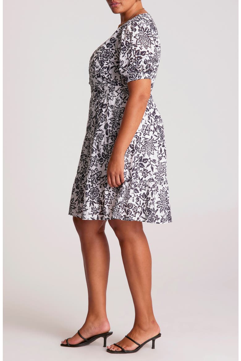 La Rosette Floral Cotton Eyelet Dress