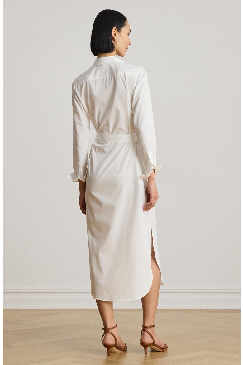 Amity Chest Logo Tie Waist Maxi Shirtdress
