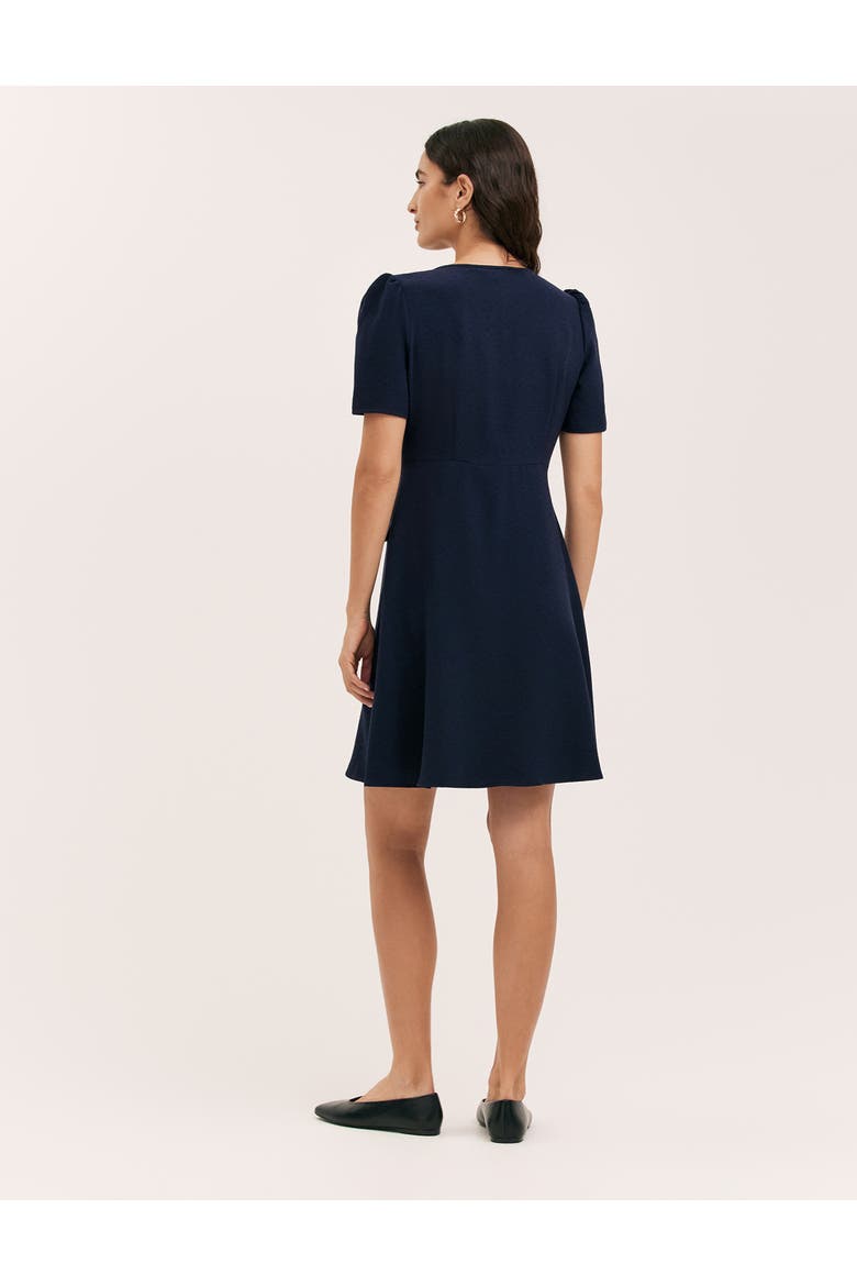 Lucille Crepe Button Front Mini Dress
