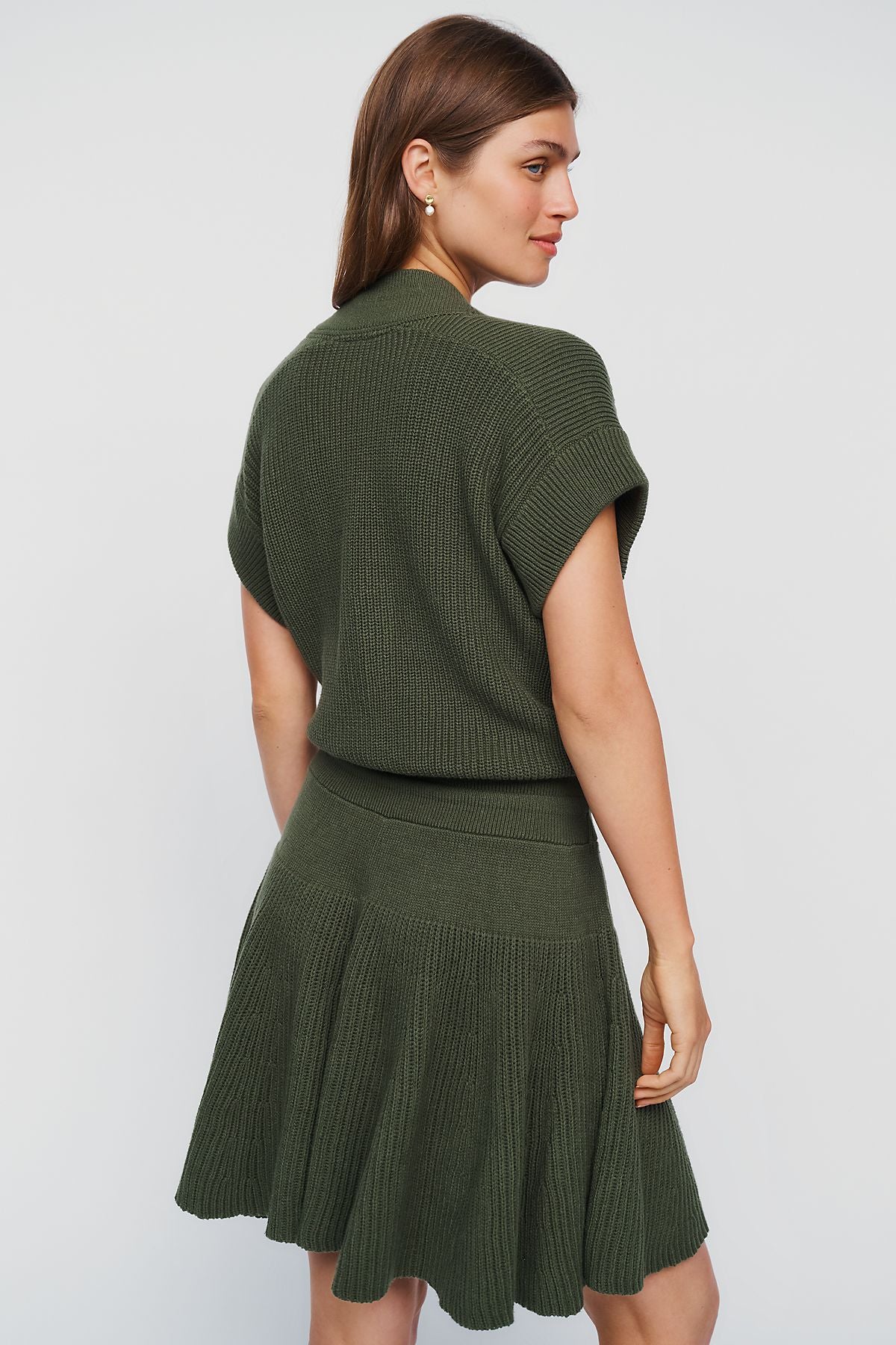 By Anthropologie V-Neck Sweater Mini Dress