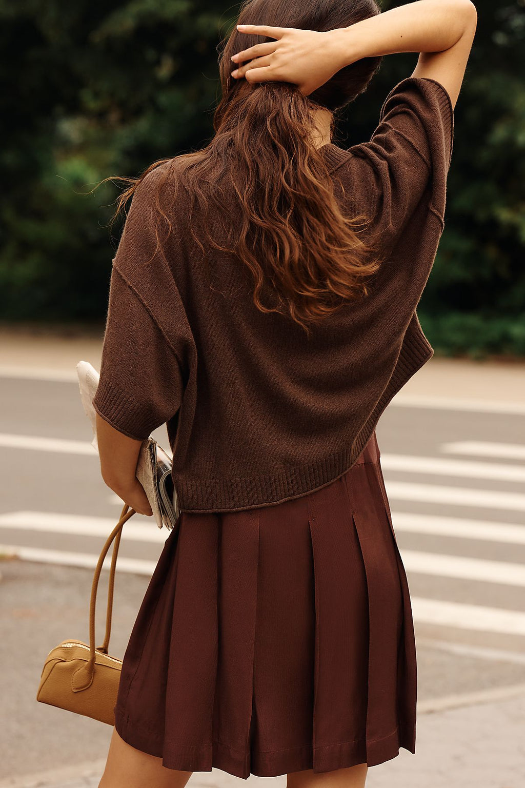 Goldie Wool Cashmere Twofer Mini Dress