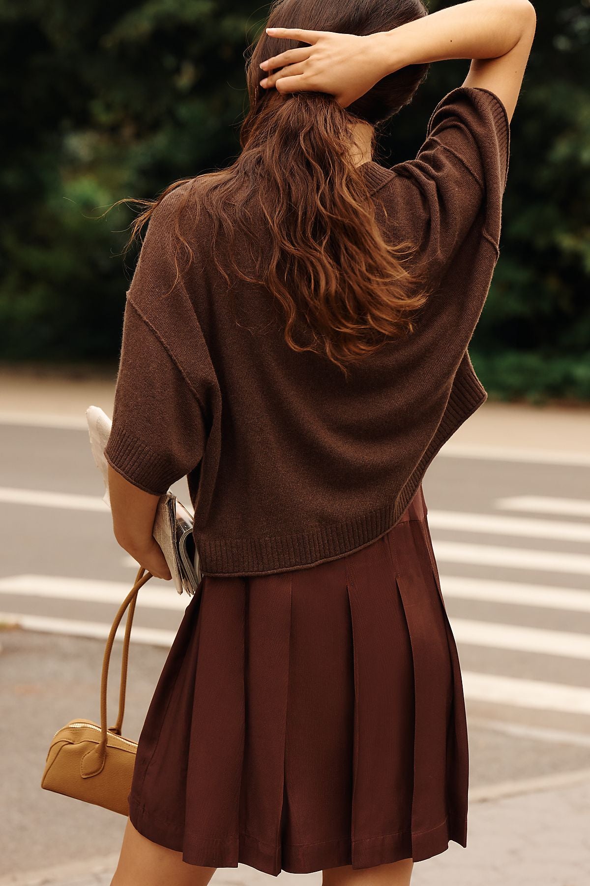Goldie Wool Cashmere Twofer Mini Dress