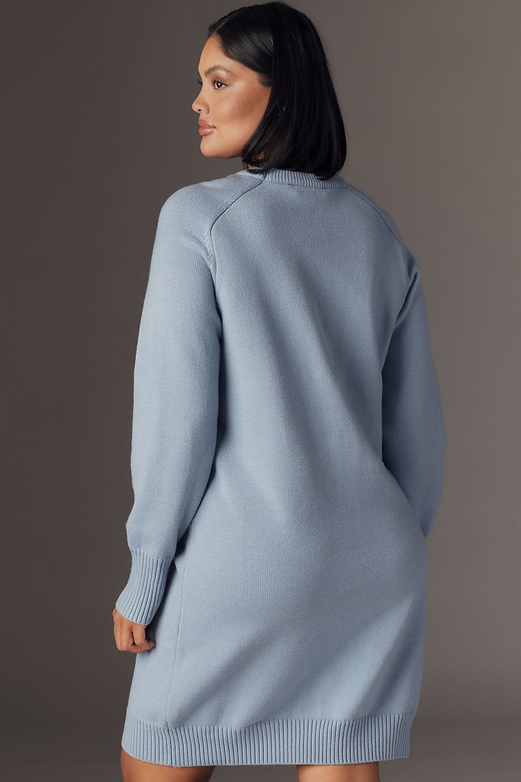 English Factory Long-Sleeve Mini Sweater Dress