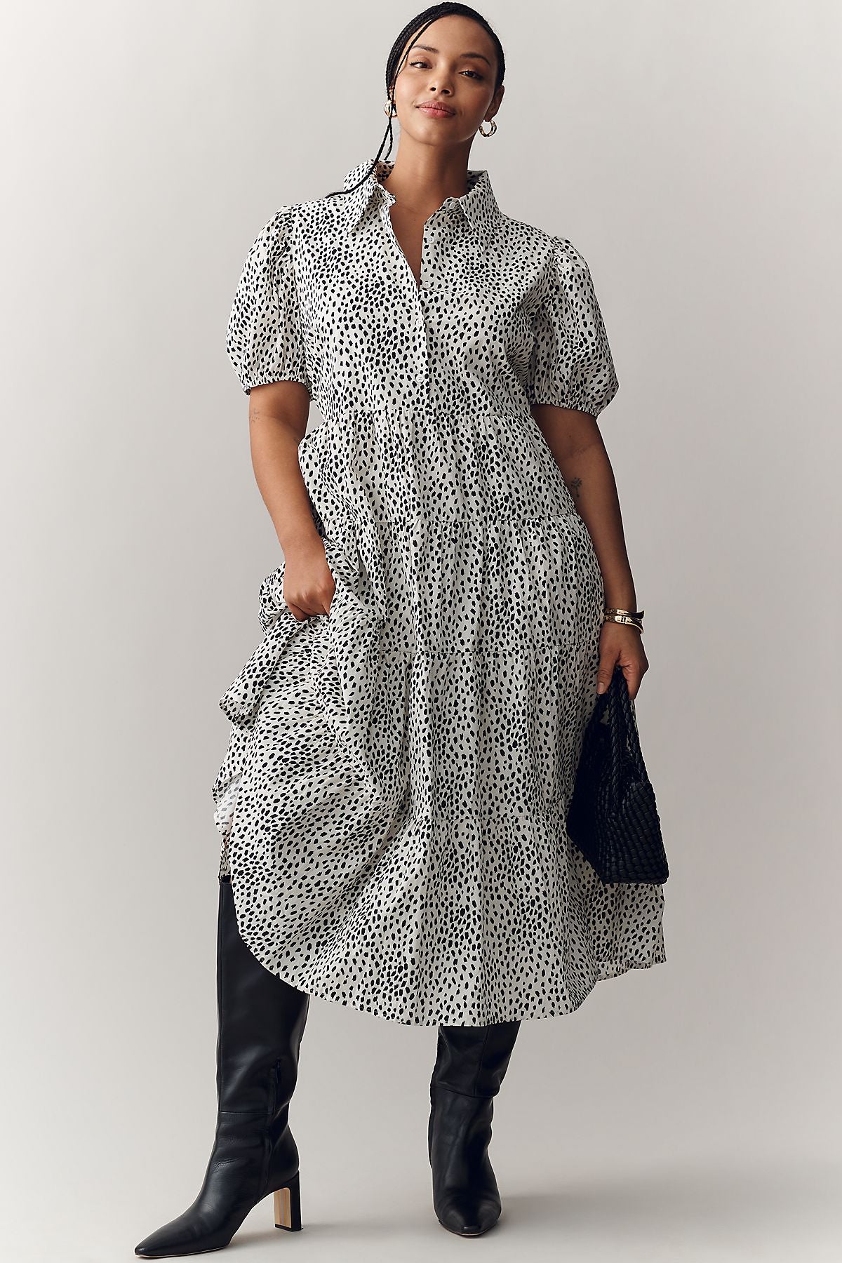 English Factory Petite Midi Shirtdress