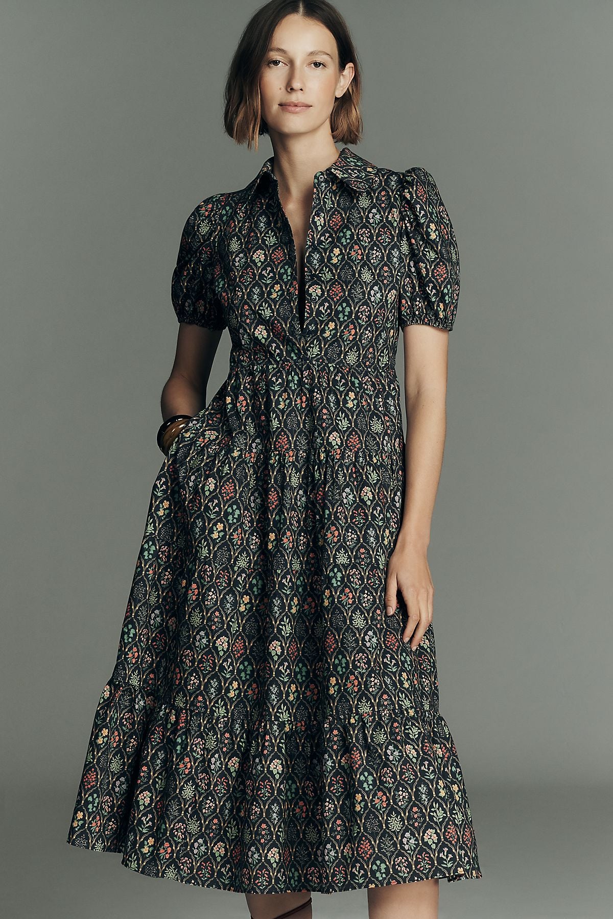 English Factory Floral Shirtdress