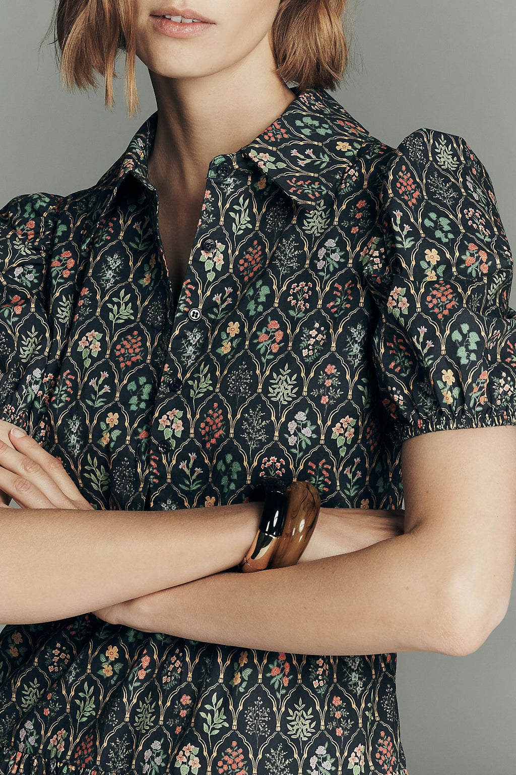 English Factory Floral Shirtdress
