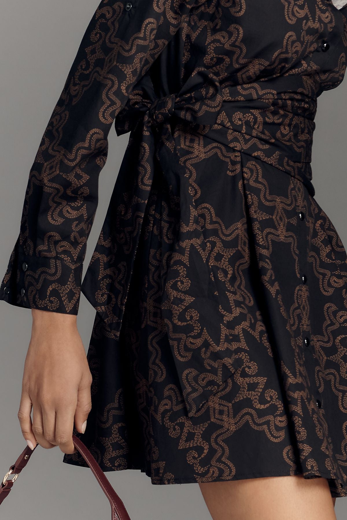 Hutch Anja Long-Sleeve Mini Shirtdress