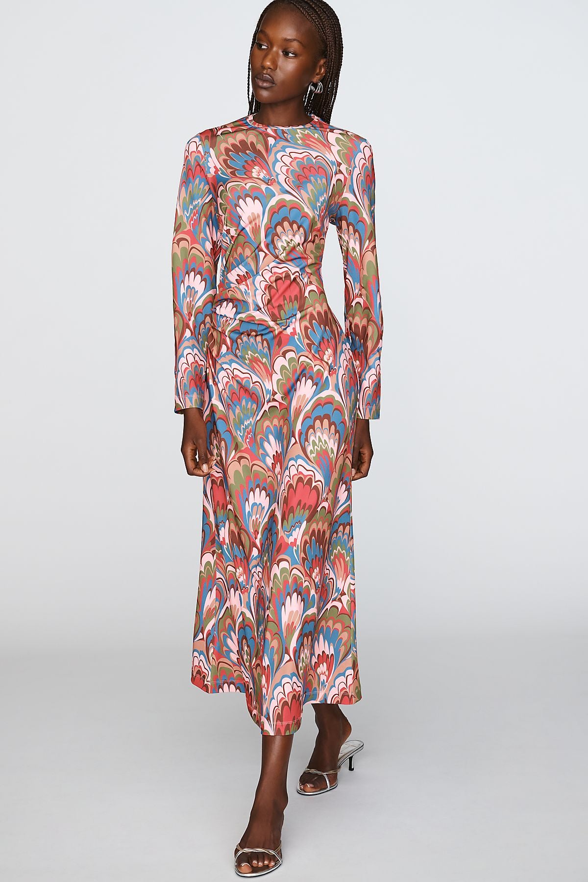 Mestiza Gabriella Long-Sleeve Midi Dress