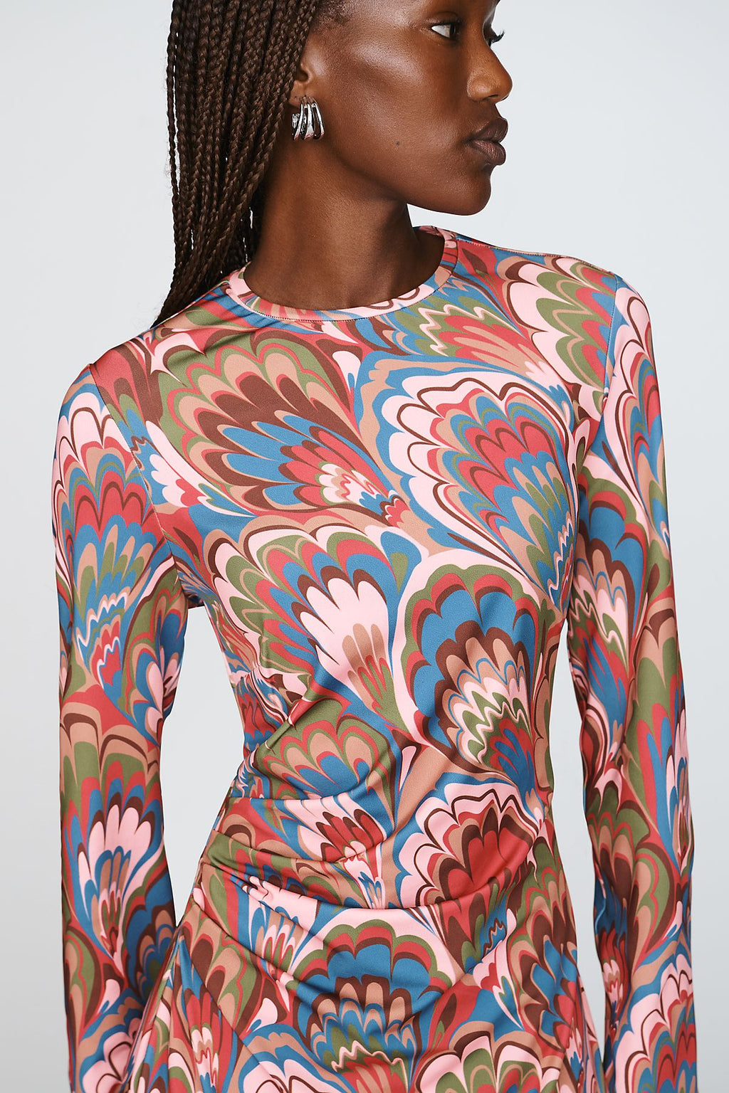 Mestiza Gabriella Long-Sleeve Midi Dress
